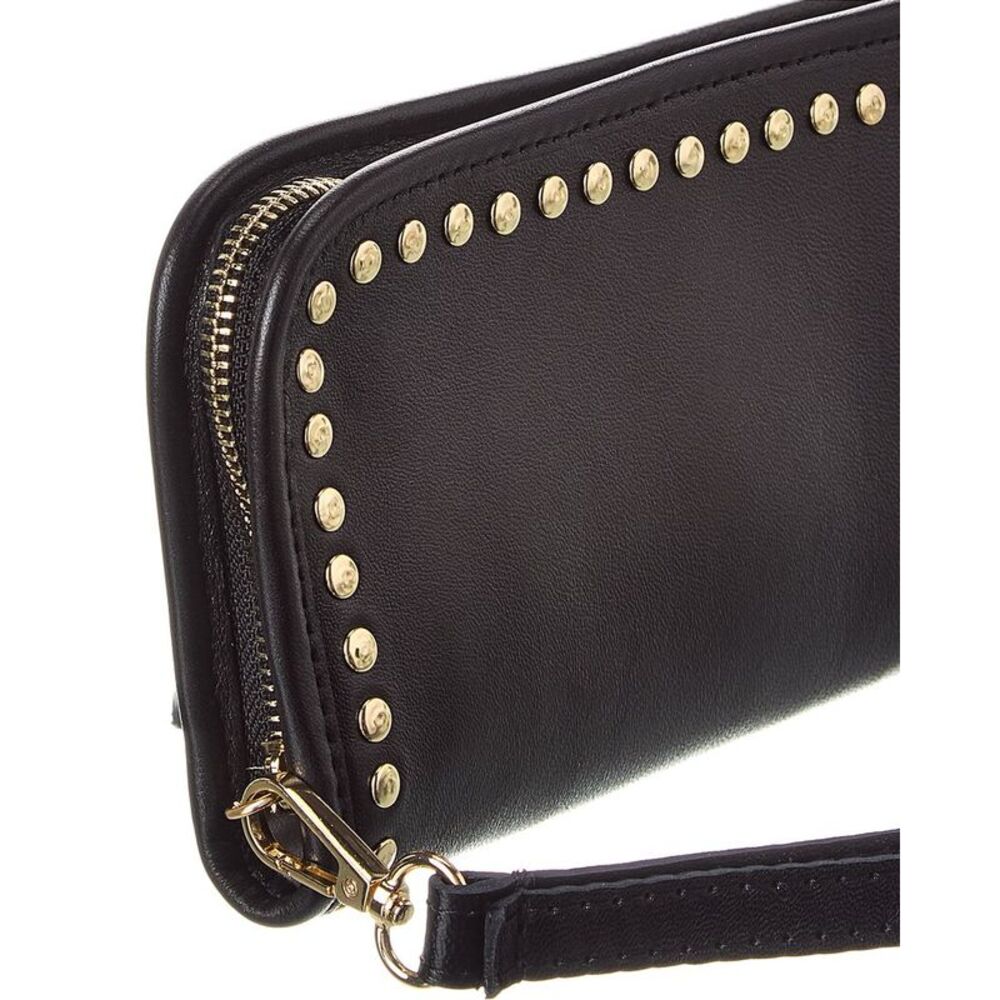 Persaman New York Leona Studded Leather Wallet, Black - Picture 3 of 4